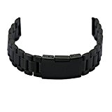 Zeiger Bracelet Montre Inox - Bande pour Montre 20mm - Montre Homme Femme Remplacement Wrist Watch Deployante Strap - Noir ...